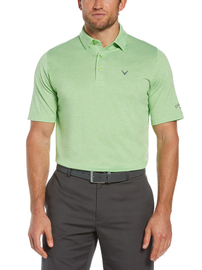 Big & Tall Ventilated Heather Jacquard Golf Polo-Polos-Callaway