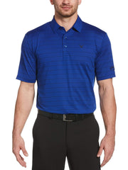 Big & Tall Ventilated Stripe Polo-Polos-Callaway Apparel