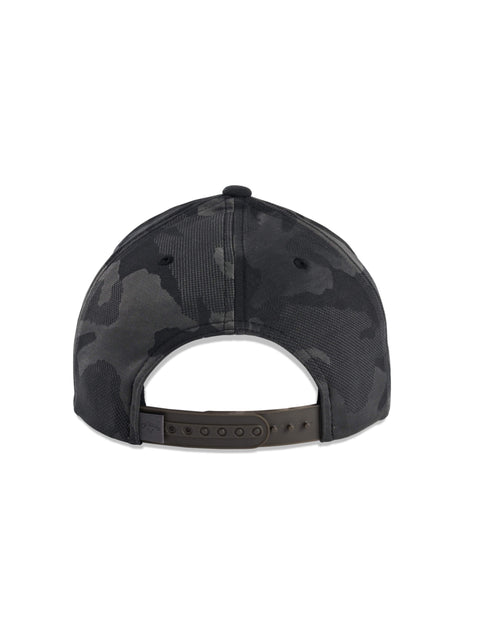 Mens Camo Jacquard Flexfit Cap-Hats-Black-OS-Callaway