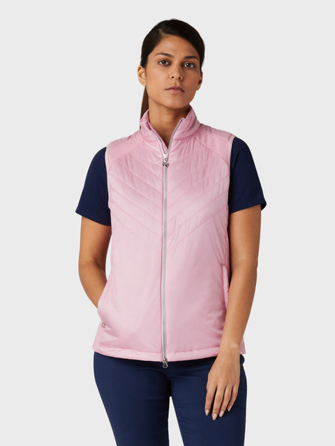 Chev Primaloft Quilted Vest (Pink Nectar) 