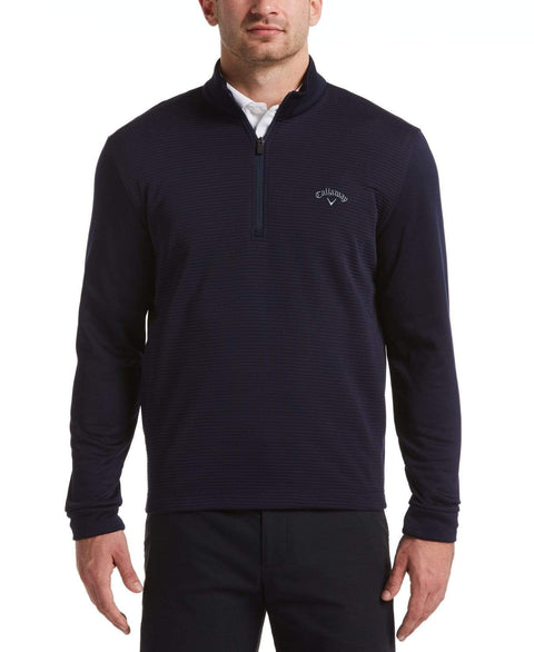 Mens 1/4 Zip Front Ottoman Pullover-Jackets-Callaway Apparel