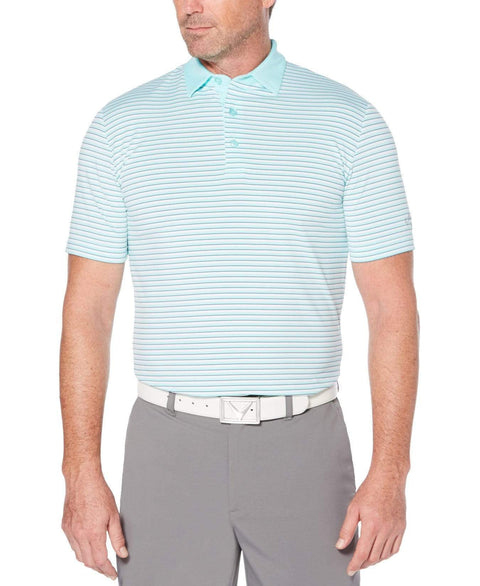 Mens 3-Color Stripe Golf Polo-Polos-Callaway Apparel