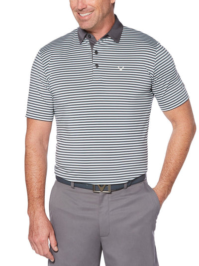 Mens Refined 3-Color Yarn-Dyed Stripe Golf Polo-Polos-Callaway