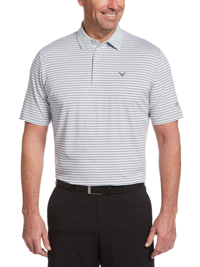 Mens Refined 3-Color Yarn-Dyed Stripe Golf Polo-Polos-Callaway