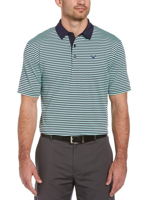 Mens Refined 3-Color Yarn-Dyed Stripe Golf Polo-Polos-Callaway