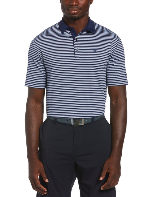 Mens Refined 3-Color Yarn-Dyed Stripe Golf Polo-Polos-Callaway