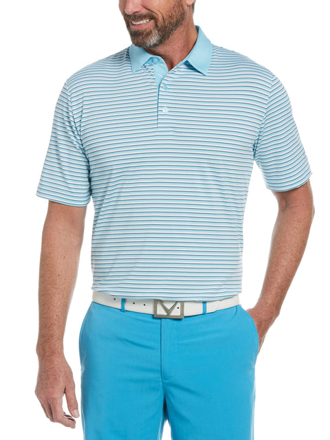 Mens 3-Color Stripe Golf Polo-Polos-Callaway