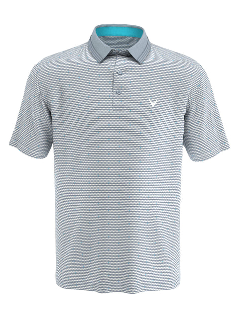 Mens Allover Chevron Print Golf Polo-Polos-Callaway