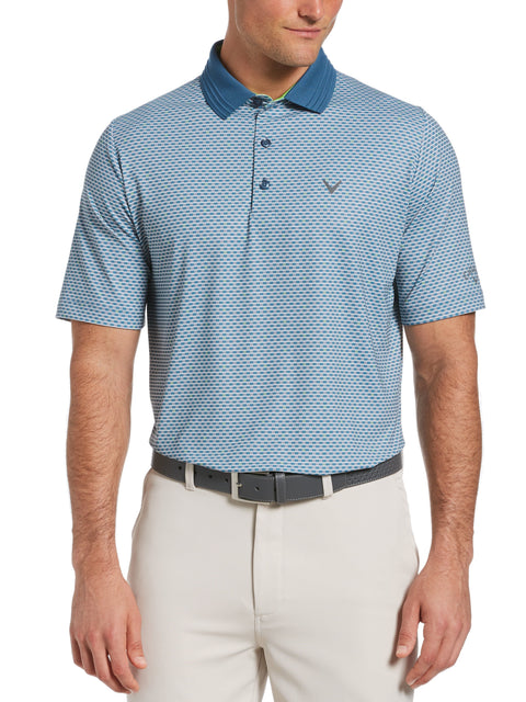 Mens Allover Chevron Print Golf Polo-Polos-Callaway