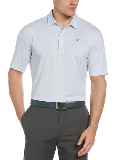 Mens Allover Grid Polo-Polos-Callaway