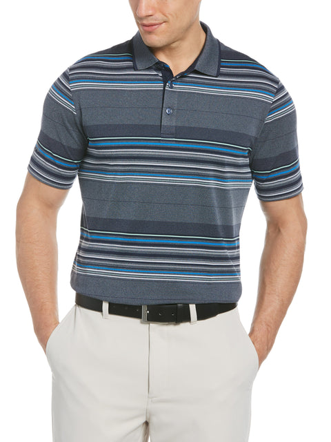 Mens Allover Stripe Oxford Polo-Polos-Callaway