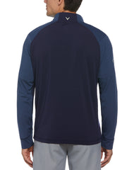 Aquapel 1/2 Zip Base Layer Golf Top (Peacoat Heather) 