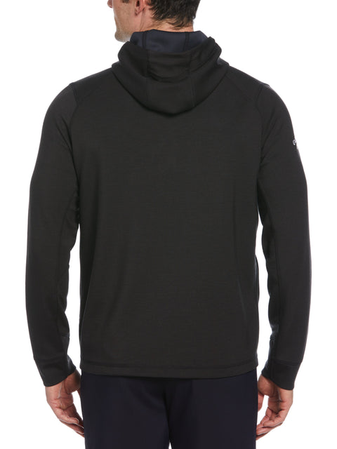 Premium Aquapel 1/4 Zip Golf Hoodie (Black Heather) 