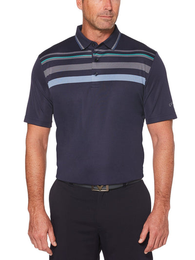 Mens Birdseye Chest Stripe Polo-Polos-Callaway