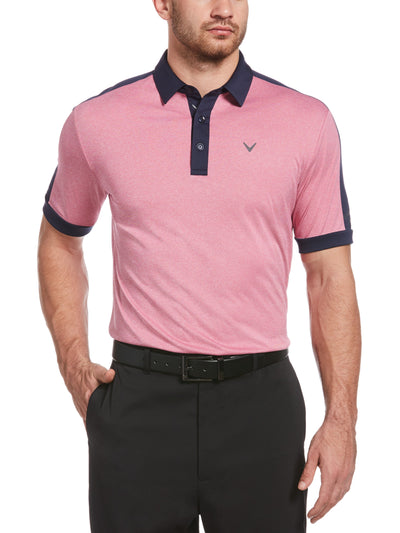 Mens Birdseye Color Block Polo-Polos-Callaway