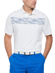 Mens Broken Chevron Chest Print Golf Polo-Polos-Callaway