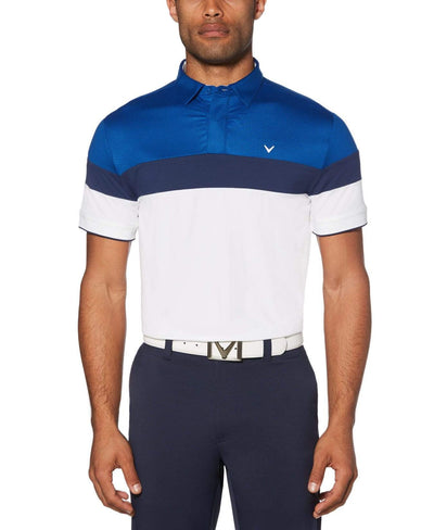 Mens Callaway X Mini Geo Block Polo-Polos-Callaway Apparel