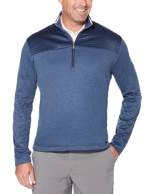 Mens Callaway X Printed Fleece 1/4 Zip Pullover-Jackets-Callaway