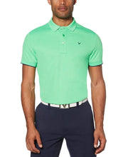 Mens Callaway X Solid Contrast Rib Polo-Polos-Callaway Apparel