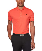 Mens Callaway X Solid Contrast Rib Polo-Polos-Callaway Apparel