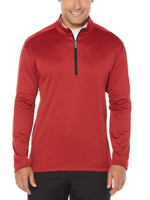 Mens Callaway X Thermal Heathered Waffle Fleece Mid-Layer-Jackets-Callaway