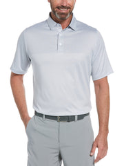 Mens Color Block Mini Print Golf Polo-Polos-Callaway