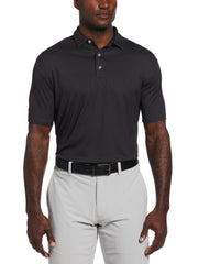 Mens Cooling Birdseye Polo (Black) 