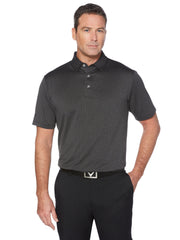 Mens Cooling Heathered Jacquard Polo-Polos-Callaway