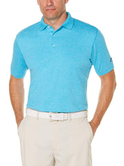 Mens Cooling Heathered Polo Polos