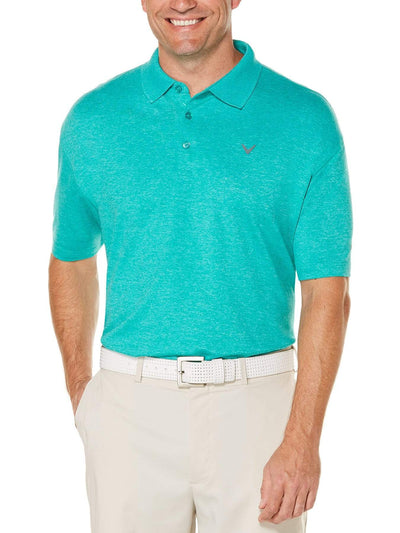 Mens Cooling Heathered Polo Polos