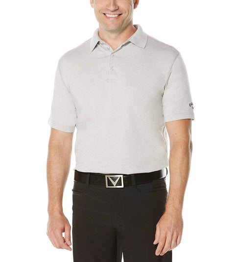 Mens Cooling Heathered Polo Polos