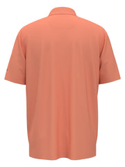 Short sleeve polo with self collar and 3-button placket (Peach) 