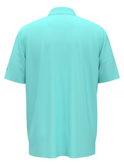 Short sleeve polo with self collar and 3-button placket (Limpet Shell) 