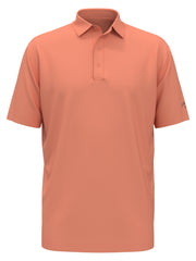 Short sleeve polo with self collar and 3-button placket (Peach) 