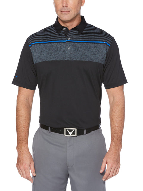 Mens Cooling Pigment Chest Print Polo-Polos-Callaway