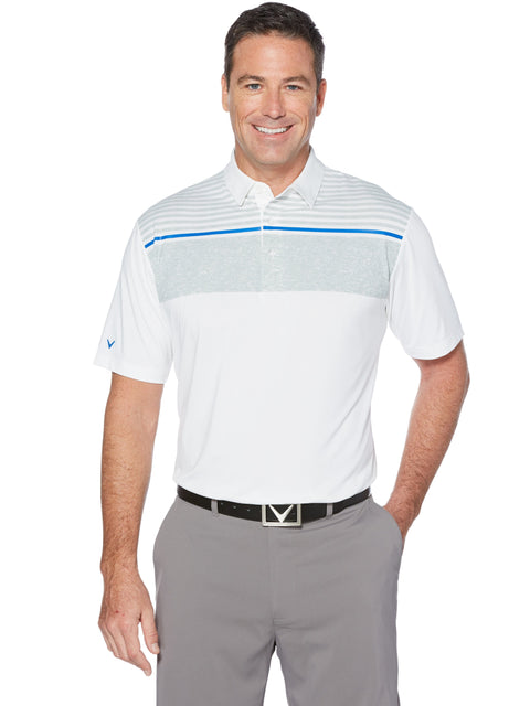 Mens Cooling Pigment Chest Print Polo-Polos-Callaway