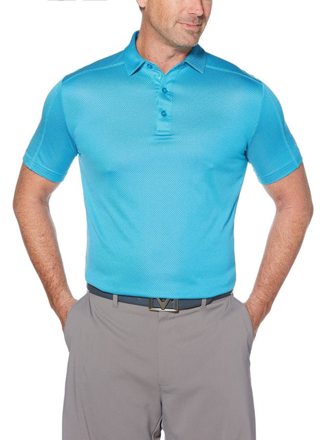 Mens Denim Jacquard Polo-Polos-Callaway