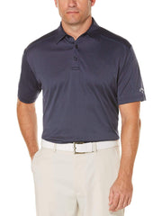 Mens Denim Jacquard Polo Polos