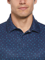 Drive Print Golf Polo (Peacoat) 