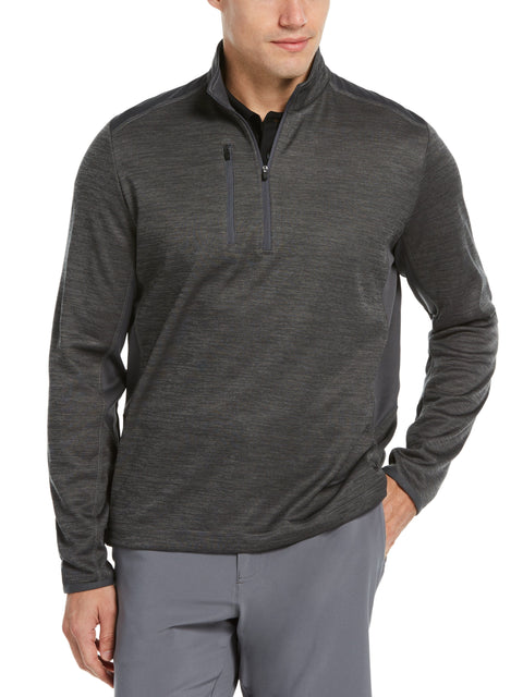 Mens Dual Action Aquapel Block Swing Tech 1/4 Zip Pullover-Jackets-Callaway