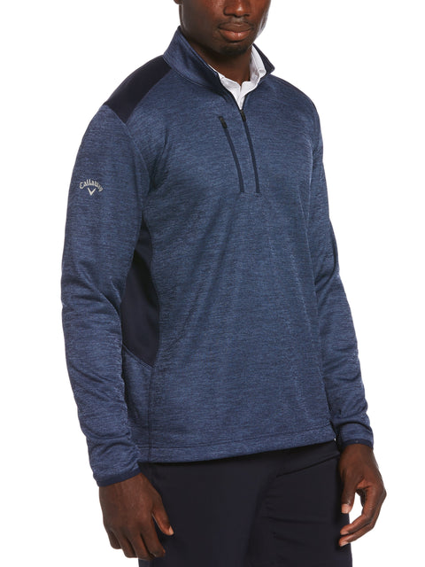 Mens Dual Action Aquapel Block Swing Tech 1/4 Zip Pullover-Jackets-Callaway