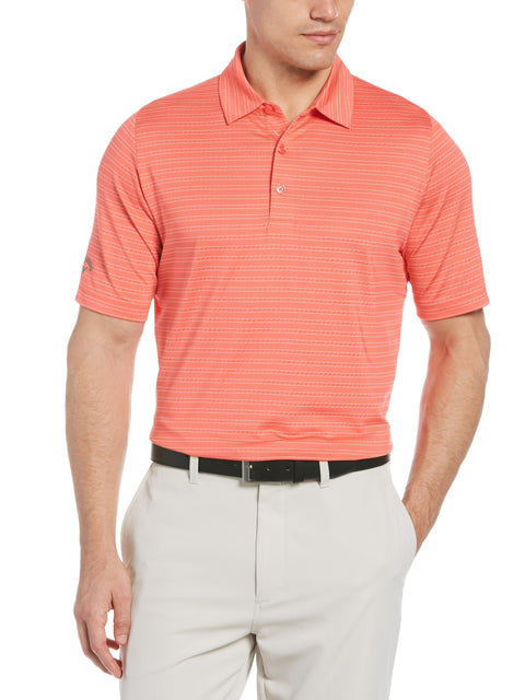 Mens Fine Line Ventilated Stripe Golf Polo-Polos-Callaway