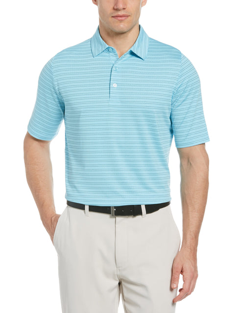 Mens Fine Line Ventilated Stripe Golf Polo-Polos-Callaway