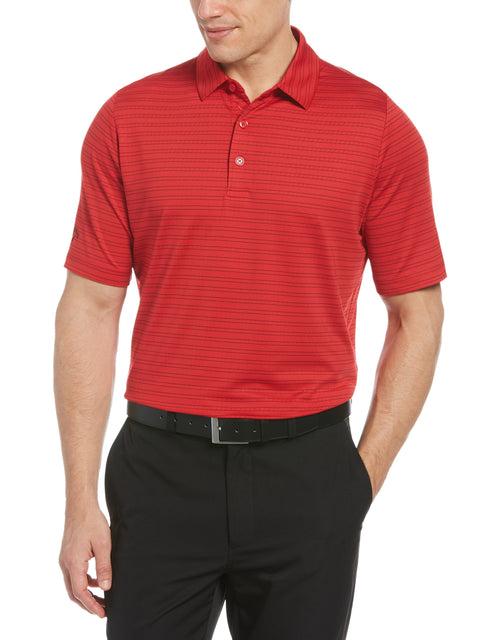 Mens Fine Line Ventilated Stripe Golf Polo-Polos-Callaway