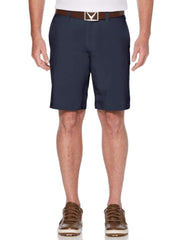 Flat Front Solid Golf Short-Shorts-Callaway