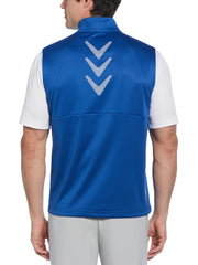 Mens Full Zip Chevron Back Golf Vest--Callaway