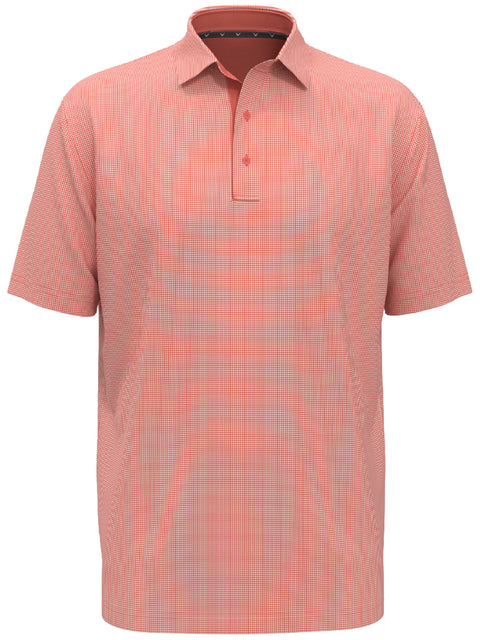 Mens Gingham Print Golf Polo-Polos-Callaway