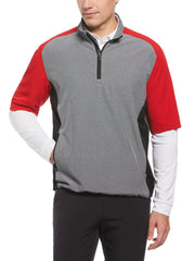 Mens Heather Blocked Half Zip Golf Pullover-Jackets-Callaway