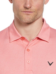 Mens Heather Geo Print Golf Polo-Polos-Callaway