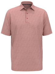 Mens Heather Geo Print Golf Polo-Polos-Callaway